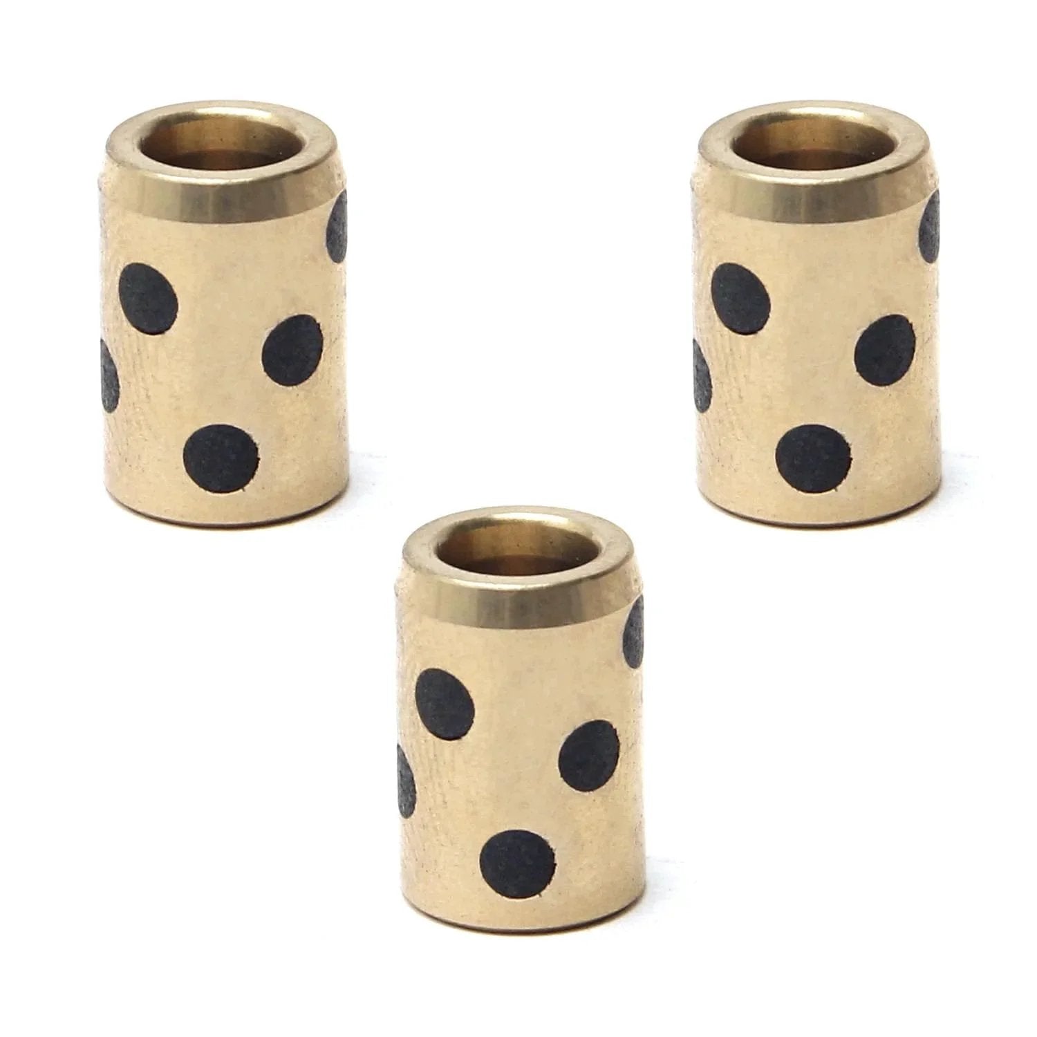 3Pcs Sleeve Bearing 6mm Bore 10mm OD 15mm Length Oilless Plain Bushings for machinery and textile machines