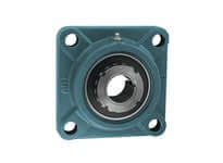 4-Bolt flange adapter bearing UKF313+HA2313, 2 3/16 in (55.56 mm) I.D., wide inner ring, cast iron F313 housing, concentric adapter, 3/4 in (19.05 mm) bolts, sealed ball bearing
