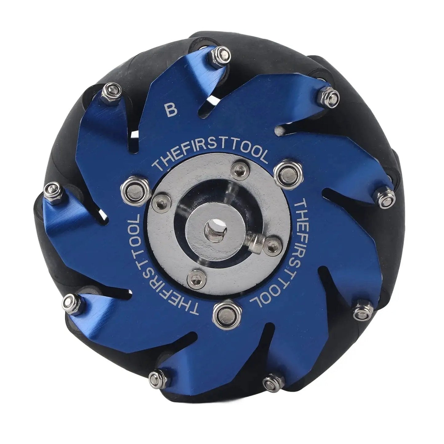 Mecanum Wheels 4 Inch With Dual Bearings At Each End Aluminum Omnidirectional Robot Wheels For DIY Robots Featuring TPU Rubber Rollers