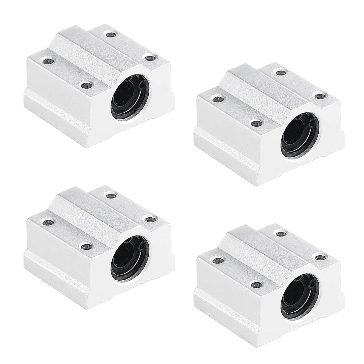 SCS8UU bearings from 16 Piece 200mm Linear Motion Set with 8mm rods, lead screw, SK8 supports, KP08 pillow blocks and flexible couplings.