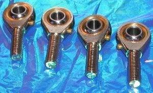 4 Male Rod End 12mm POS12 2 Right & 2 Left Hand Bearing
