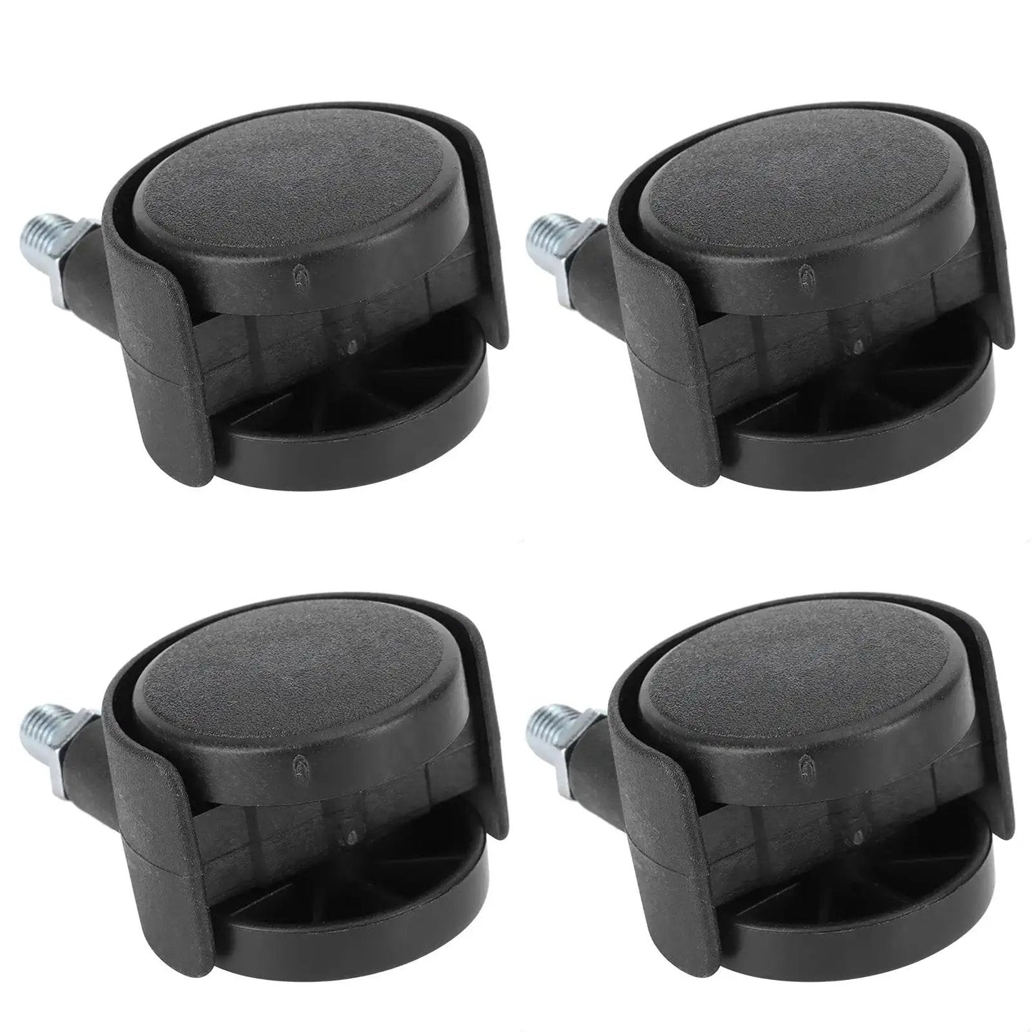 Image of 4 Pack Cabinet Casters 1.5 Inch 360 Degree Rotatable Replacement Wheels Universal Plastic Wheel For Cabinets Chairs