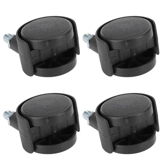 Image of 4 Pack Cabinet Casters 1.5 Inch 360 Degree Rotatable Replacement Wheels Universal Plastic Wheel For Cabinets Chairs