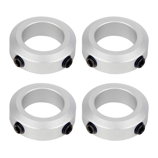 4 Pack 30mm Bore Aluminum Shaft Collars With Screw Style Clamping, 46mm Outer Diameter, 15mm Width, Durable Aluminum Alloy Shaft Locks For CNC Machines And Conveyor Systems, Timing Pulleys, Quick Install And Strong Grip