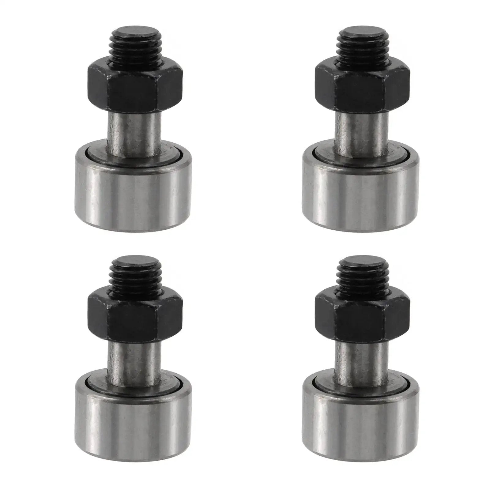 4 Pack Cam Follower Bearings Set For Track Runner KR22 Type Needle Roller, M10 x 1.25mm Thread, 22mm Roller Diameter, 13.2mm Width