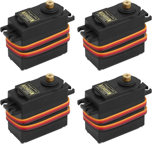 4-Pack Servo Motor MG995 Control Angle180 Metal Gear Servo 13KG Digital High Speed Torque Servo Motor for DIY Smart Robot Toys