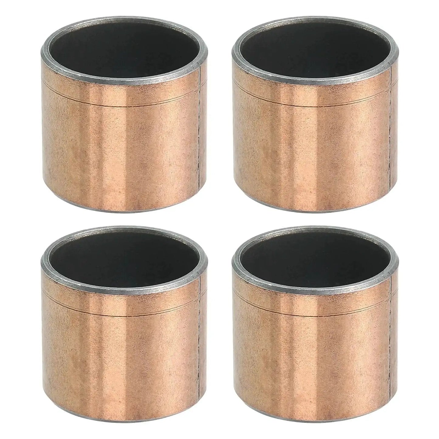 Set Of 4 Sleeve Bearings With 7/8 Inch Bore, 1 Inch Outer Diameter And 7/8 Inch Length, Oilless Self Lubricating Bronze Sintered Bushings