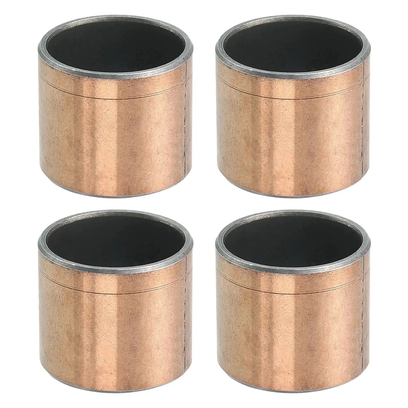 Set Of 4 Sleeve Bearings With 7/8 Inch Bore, 1 Inch Outer Diameter And 7/8 Inch Length, Oilless Self Lubricating Bronze Sintered Bushings