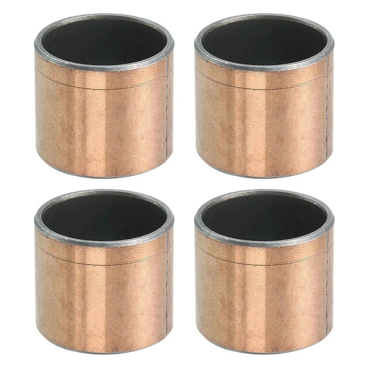 Set Of 4 Sleeve Bearings With 7/8 Inch Bore, 1 Inch Outer Diameter And 7/8 Inch Length, Oilless Self Lubricating Bronze Sintered Bushings