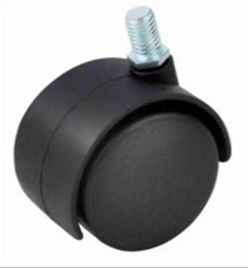 40mm Caster Wheel 55 Lbs - Brake Nylon M8 Threaded Stem