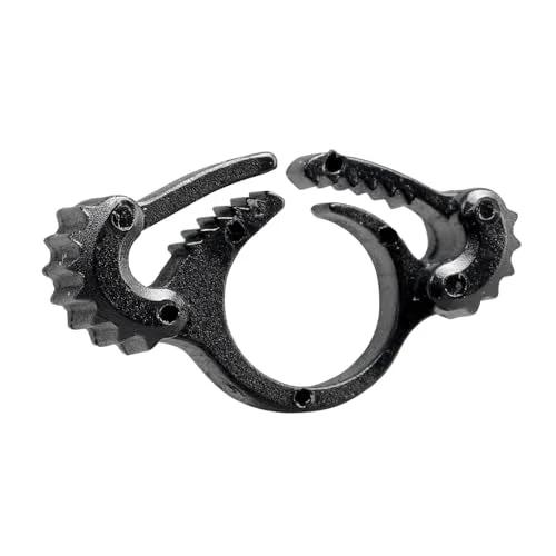 Secure One Quarter Inch Drip Tubing High Pressure Clamps Black 10 Pack With Locking Teeth That Grip For Leak Free Connections And UV Resistant Outdoor Durability Orbit