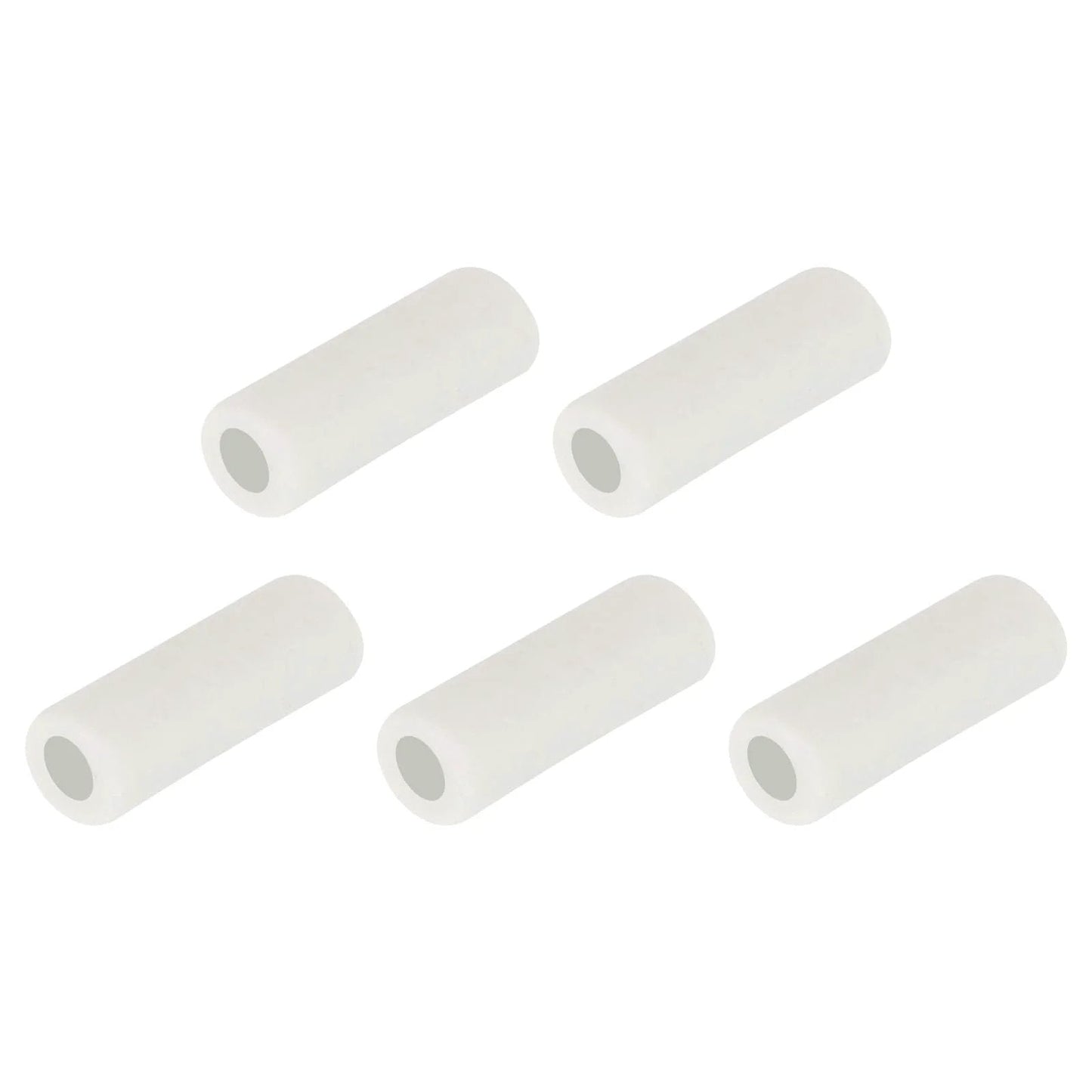 Five Pack Pro Grade High Temperature Ceramic Tube Insulators With 1mm Bore And 3x10mm Size For Wire Bundles, DIY Friendly