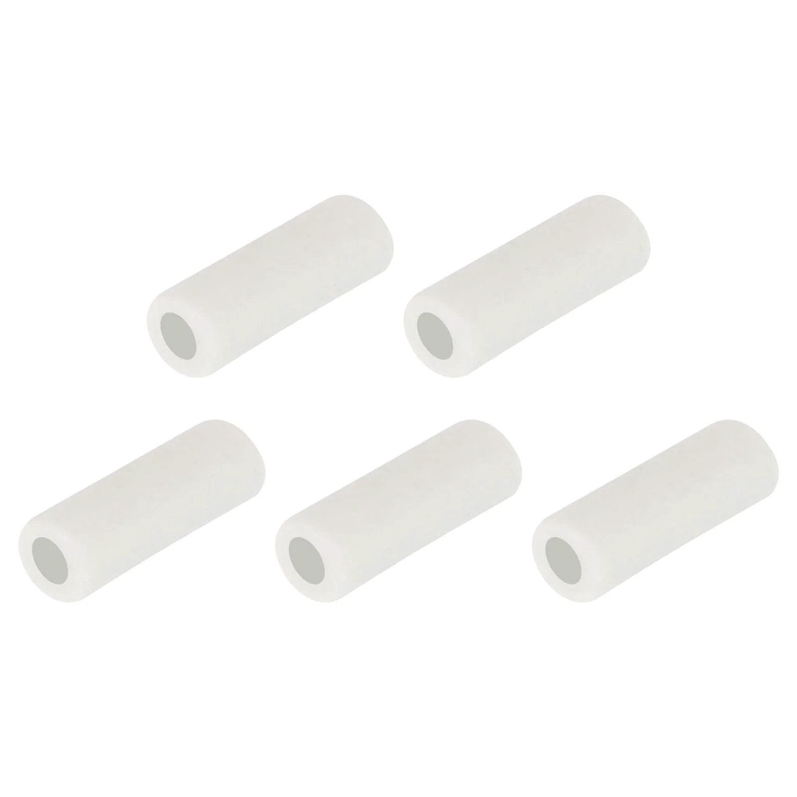 Five Pack Pro Grade High Temperature Ceramic Tube Insulators With 1mm Bore And 3x10mm Size For Wire Bundles, DIY Friendly