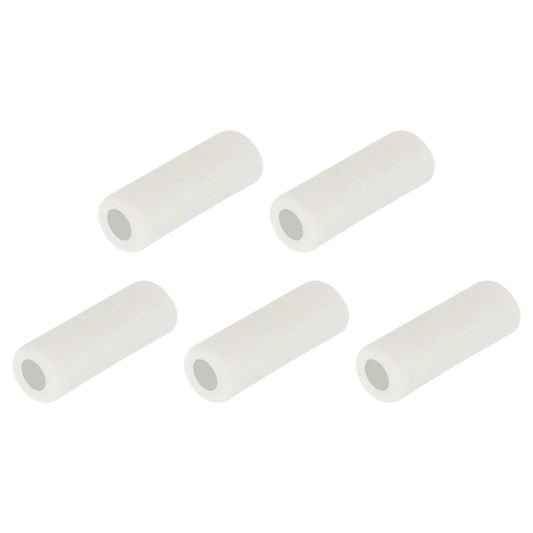 Five Pack Pro Grade High Temperature Ceramic Tube Insulators With 1mm Bore And 3x10mm Size For Wire Bundles, DIY Friendly