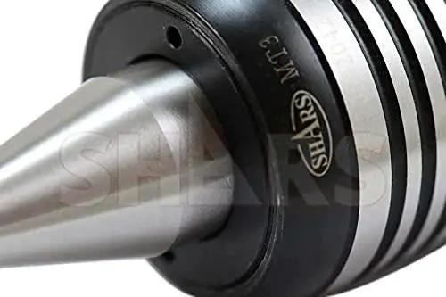 Close-up of 3MT Long Nose Live Center for Lathe CNC with Triple Bearing 60 Degree Point, showing precision tip and durable construction