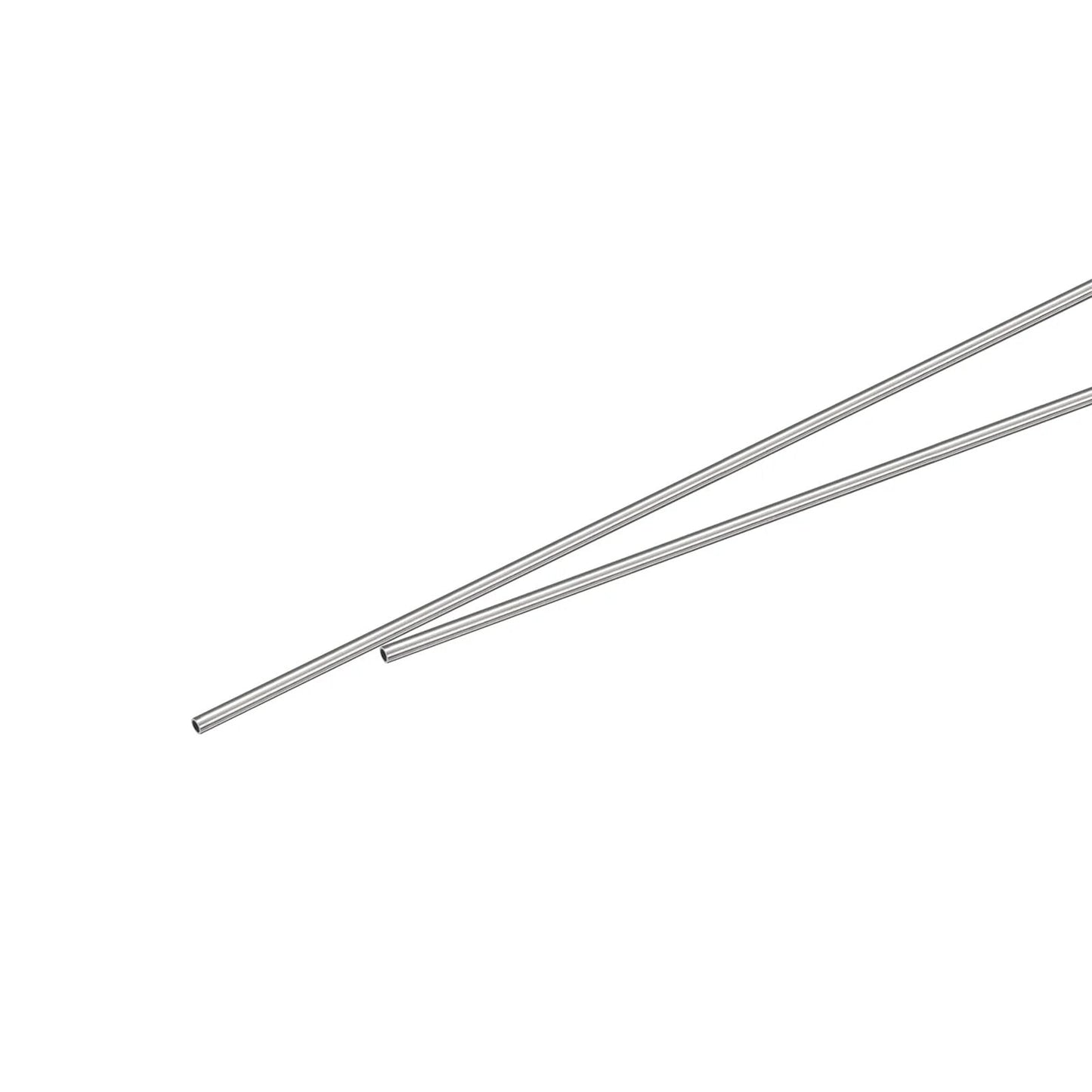 304 Stainless Steel Capillary Tubing Pack With 1.5mm Outer Diameter And 0.2mm Wall Thickness, 250mm Length, Heavy Duty Metal Tubing For Industry Machinery, 2 Pieces, Great For Precise Fluid Lines And High Temperature Applications
