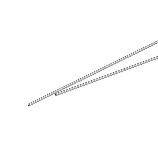 304 Stainless Steel Capillary Tubing Pack With 1.5mm Outer Diameter And 0.2mm Wall Thickness, 250mm Length, Heavy Duty Metal Tubing For Industry Machinery, 2 Pieces, Great For Precise Fluid Lines And High Temperature Applications