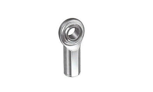 VCW Series PTFE Lined Economy Right Hand Female Spherical Rod End Bearing 1/2 Inch Bore 1/2-20 RH Thread Steel With Zinc Oxide Finish Industrial Grade Corrosion Resistant