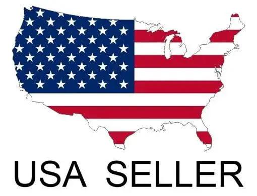 USA map with flag design and text 'USA Seller' below