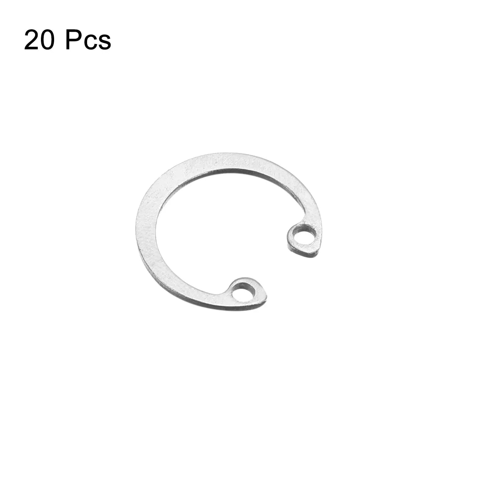 Internal Retaining Ring Circlip 20Pcs 16mm 304 Stainless Steel Internal Circlip Snap Rings C Clips For Grooved Shafts Studs Silver Tone Uxcell High Quality Durable Fit And Easy Installation