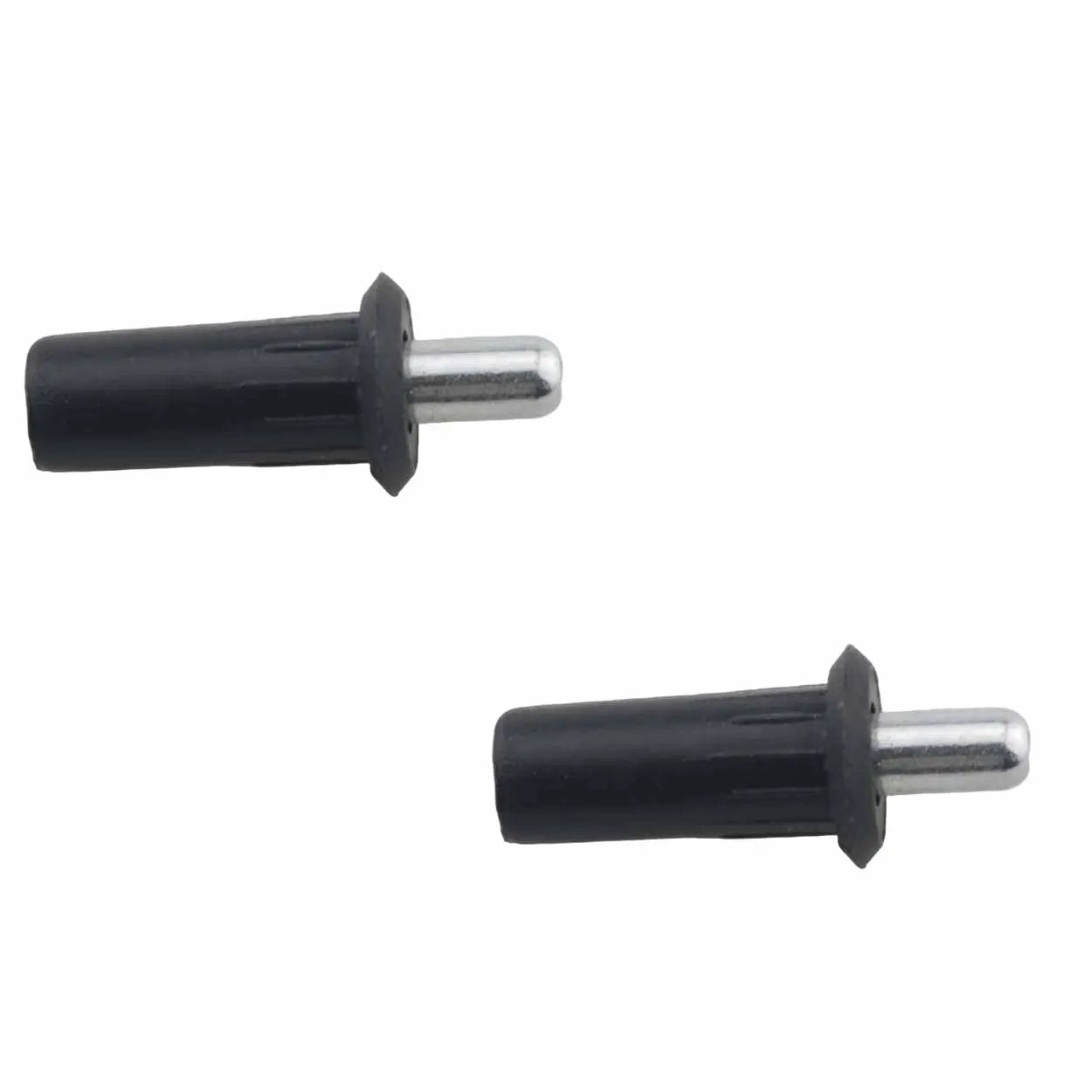 20 Piece Furniture Cabinet Door Connectors and Bulkhead Pins Set for Shutter Repair with Retractable Spring Center Pivot Pins Black