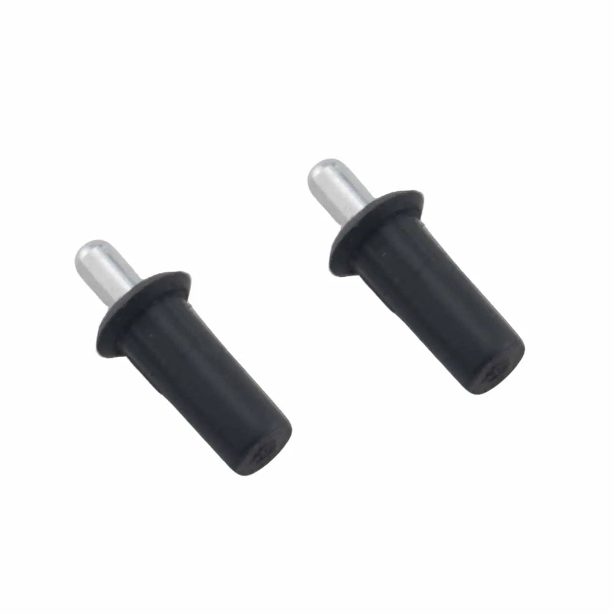 20 Piece Furniture Cabinet Door Connectors and Bulkhead Pins Set for Shutter Repair with Retractable Spring Center Pivot Pins Black