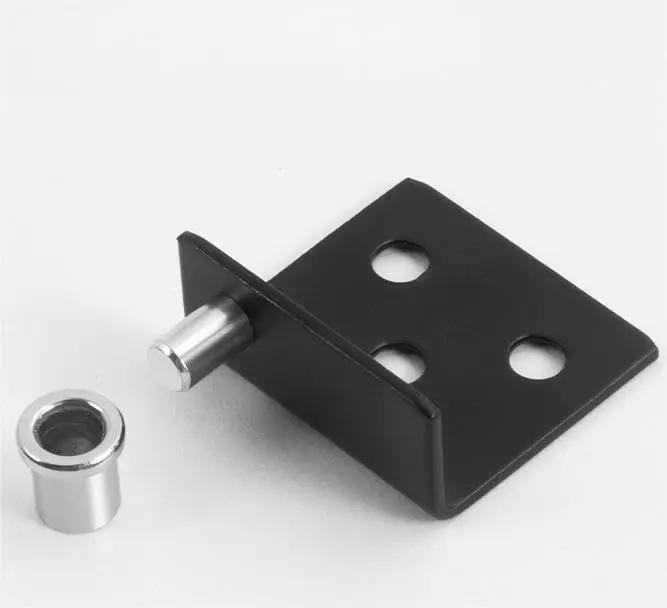 Concealed Cabinet Hinges 2 Pack Invisible Up And Down Door Pivot For Wood Panels CT Corner Codes Display Support Bracket For Cupboard Doors Heavy Duty All Metal Mounting Sturdy Durable Load Bearing No Visible Hardware