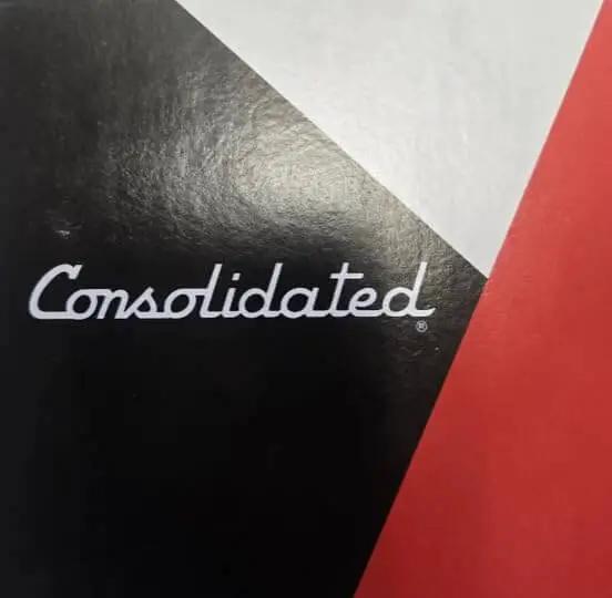 Thrust Ball Bearing 909 Single Unit packaging with black and red design, shows "Consolidated" branding on a close-up view.