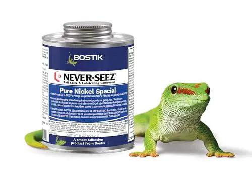 Nickel Based Anti Seize Lubricant For Extreme Temperature Protection On Steel And Stainless Steel And Metals 8 Oz Brush Top Can
