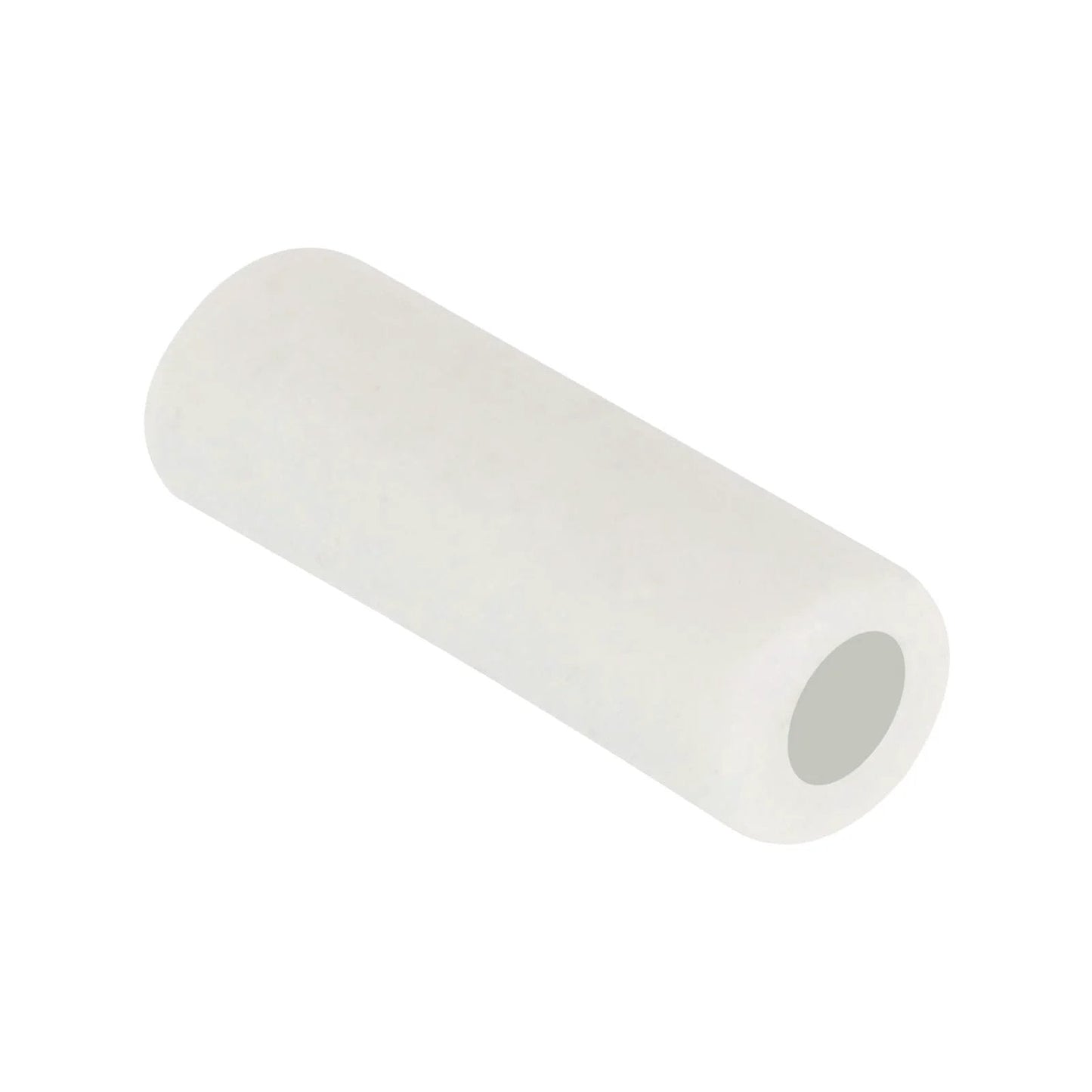 Single grey tube from Five Pack Pro Grade High Temperature Ceramic Tube Insulators With 1mm Bore And 3x10mm Size For Wire Bundles