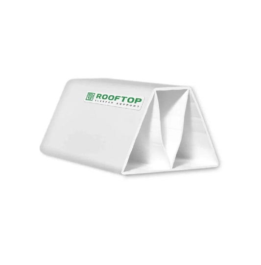 4 Pack 6 Inch Pre Cut PVC Rooftop Pipe Support Blocks For Roof Conduits And Piping On Roofs Versatile Heavy Duty Cost Effective PVC Blocks