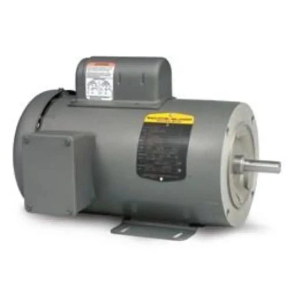 Single-unit general purpose single-phase AC motor, 2 HP, 145TC frame, TEFC totally enclosed fan cooled, 3450 RPM, side view