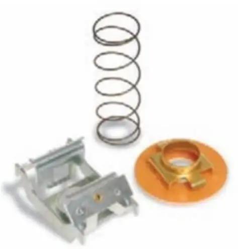 Single rotating assembly for RPM switch applications with sealed ball bearing rotor module, spring, and mounting components.