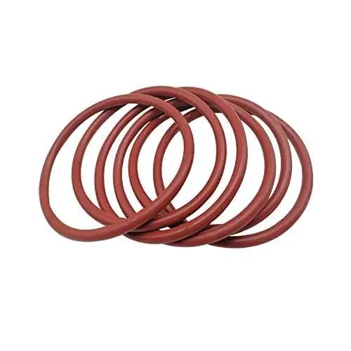 Red Silicone O Ring Set Of 30 Pieces With Outer Diameter 18.6mm Inner Diameter 15mm And Width 1.8mm For Automotive And Mechanical Use