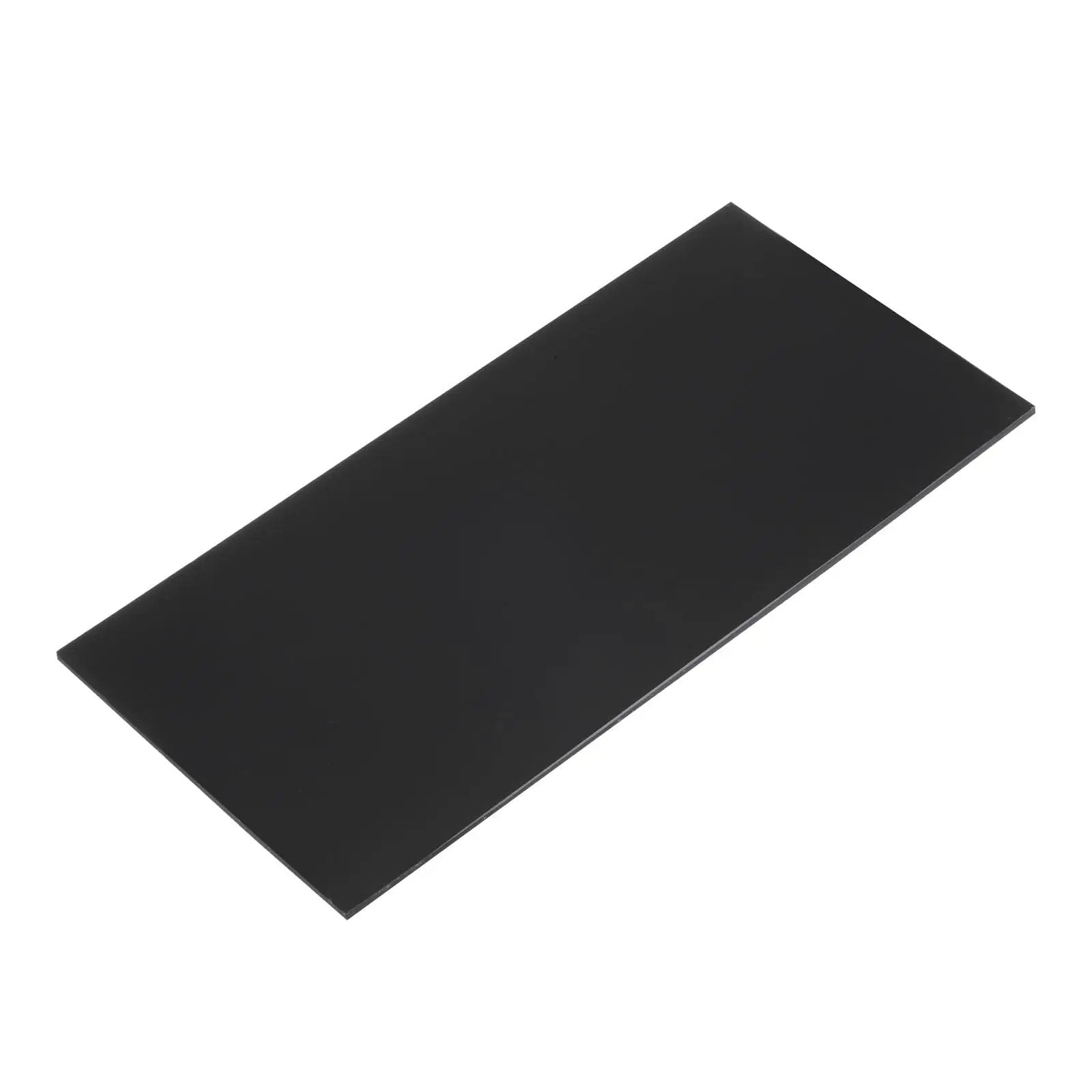 Hard UHMW Polyethylene Sheet For Heavy Duty Use By Meccanixity, 10 x 12 x 0.1 in, black, flat surface, ideal for liners and bearings.