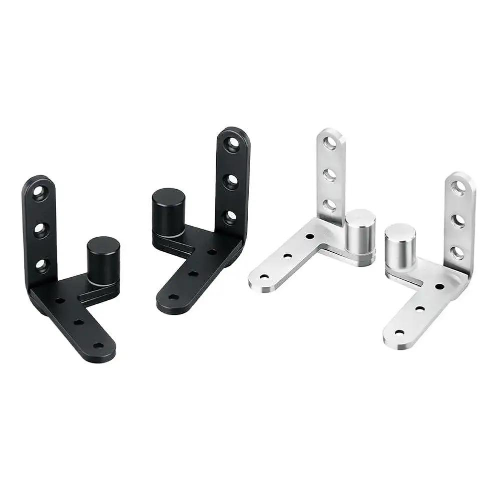 Stainless Steel Floor Pivot Hinge For Heavy Wooden Doors With Concealed Hidden Revolving Design And High Load Bearing Capacity 80 By 80 Mm Silver And Black Finish Durable Heavy Duty Hardware KoiLykke visible in black and silver.