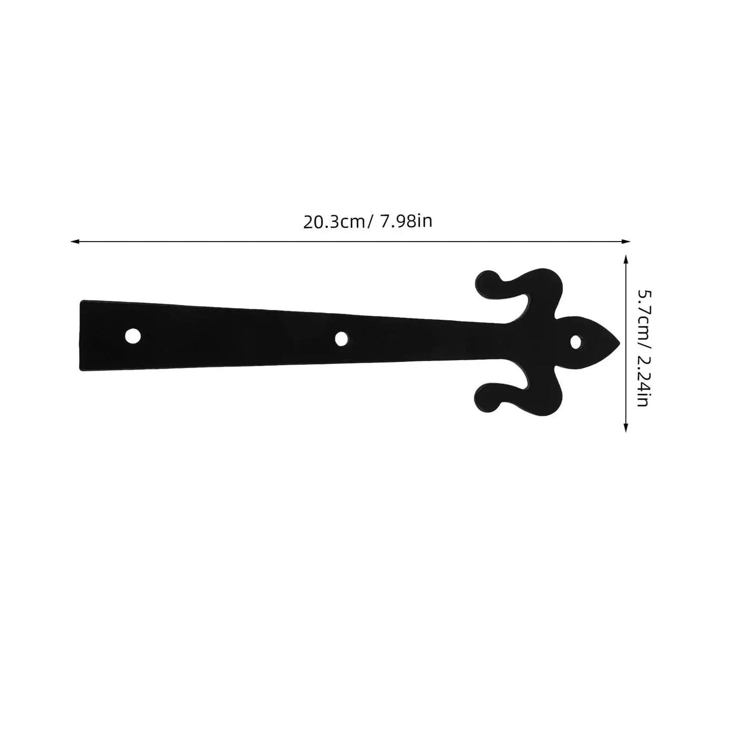 Shaped Shed Door Hinges Lift Off Hardware For Boxes Cabinets And Wardrobe Doors in black iron for easy installation and high load