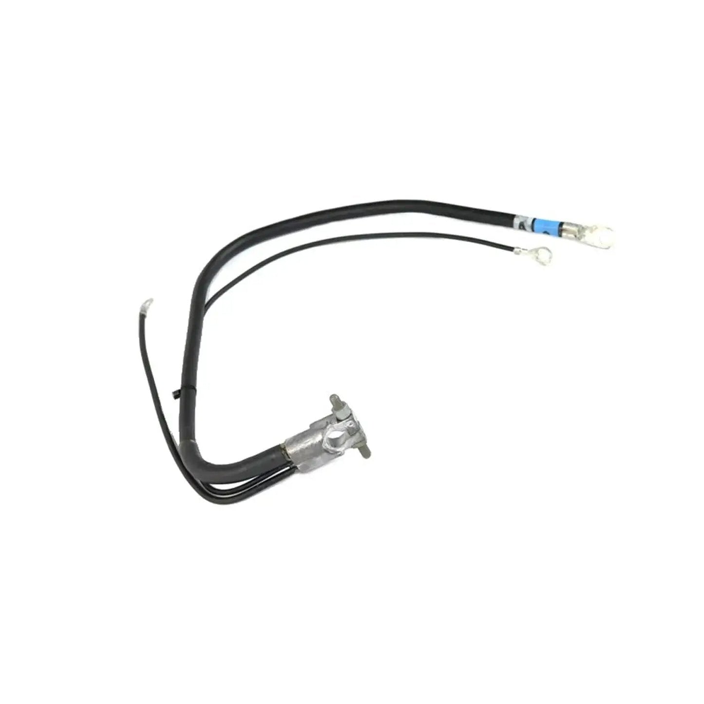 OEM Battery Ground Cable 56000978AB for FCA Vehicles shown in black with metal connectors for electrical grounding