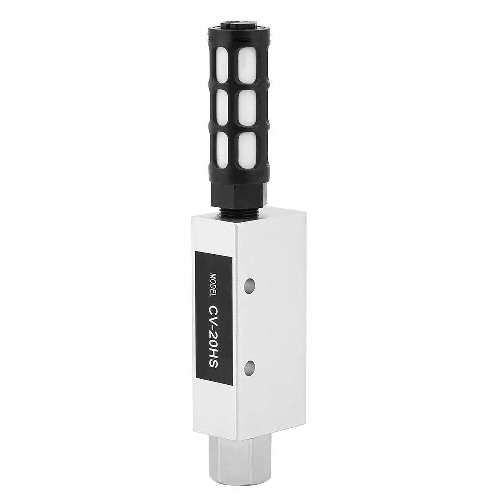 CV-20HS Vacuum Generator Pneumatic Exhaust Air Ejector With Silencer Aluminum Alloy Build For Sturdy Duty Precision Threads