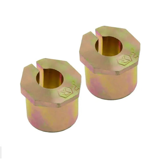Two Degree Caster Shim Set For Ford F Series Super Duty Trucks 2005 To 2022 And Excursion 2000 To 2005 Gold Finish