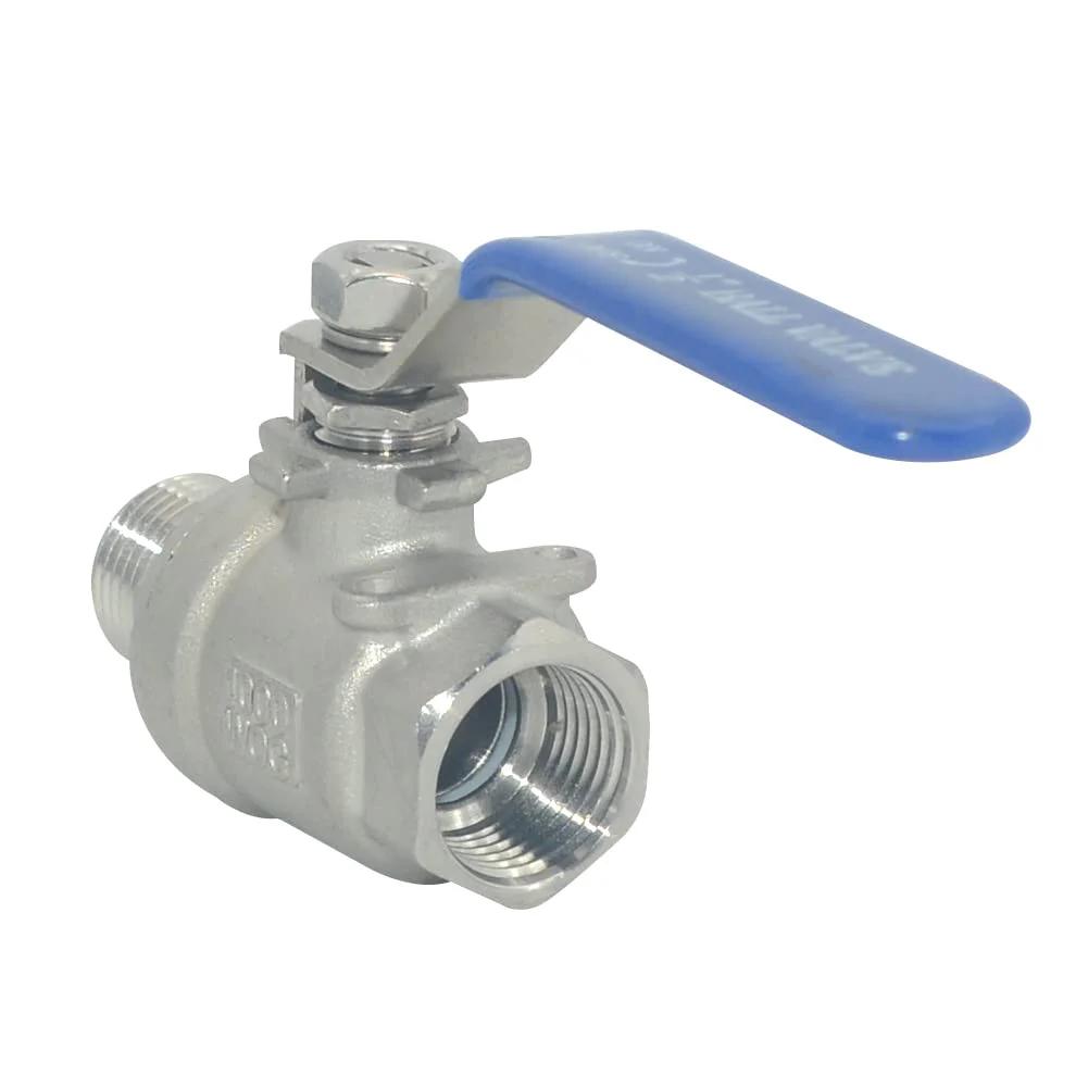 Full Port 304 Stainless Steel Ball Valve One Half Inch Heavy Duty Workhorse For Water Oil And Gas 1000 WOG Serviceable With NPT Threads PTFE Seals Low Torque Manual Lever