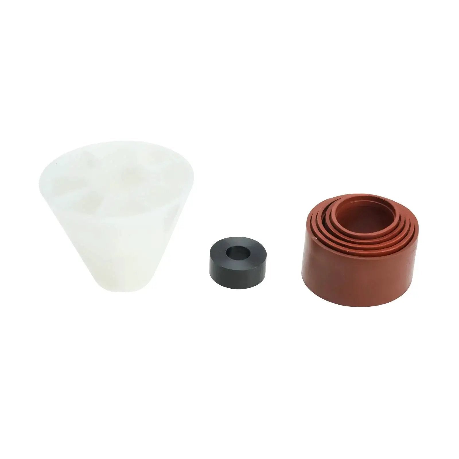 Universal Cam Bearing Removal and Installation Tool Set components, including neoprene sleeve adapters for camshaft bearings.
