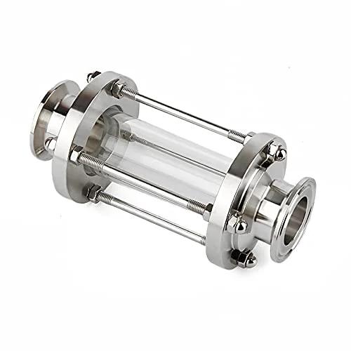 In Line Sanitary Sight Glass With Tri Clamp End For 2 Inch Pipe Beduan Pro Grade Stainless Steel 304 360 Degree Flow View