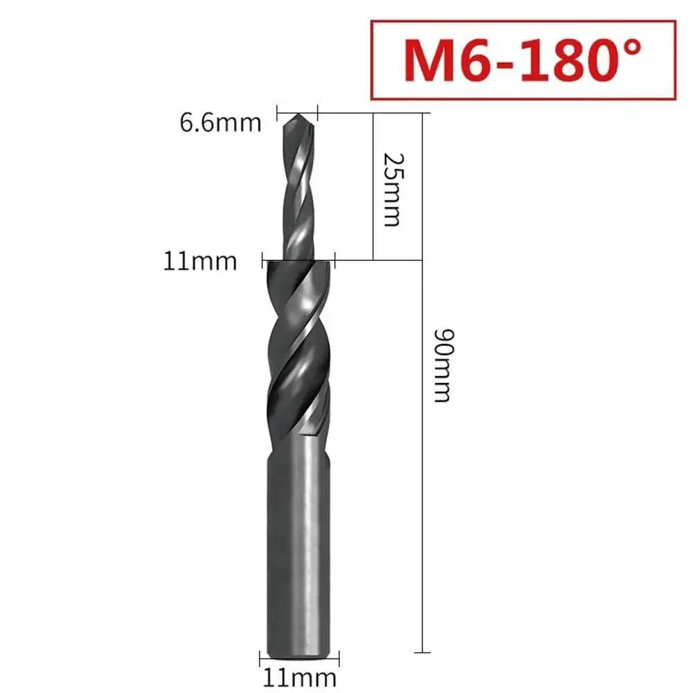 Dual Function HSS Cobalt Two Stage Step Drill Bit For Metal With 90 And 180 Degree Second Stage Profiles, showing measurements