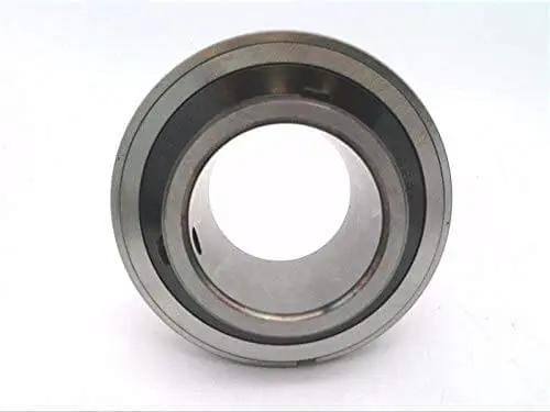 Sealed ball bearing SER209 single unit, 45 mm ID x 85 mm OD x 49.2 mm width, precision steel, rubber seals visible front view