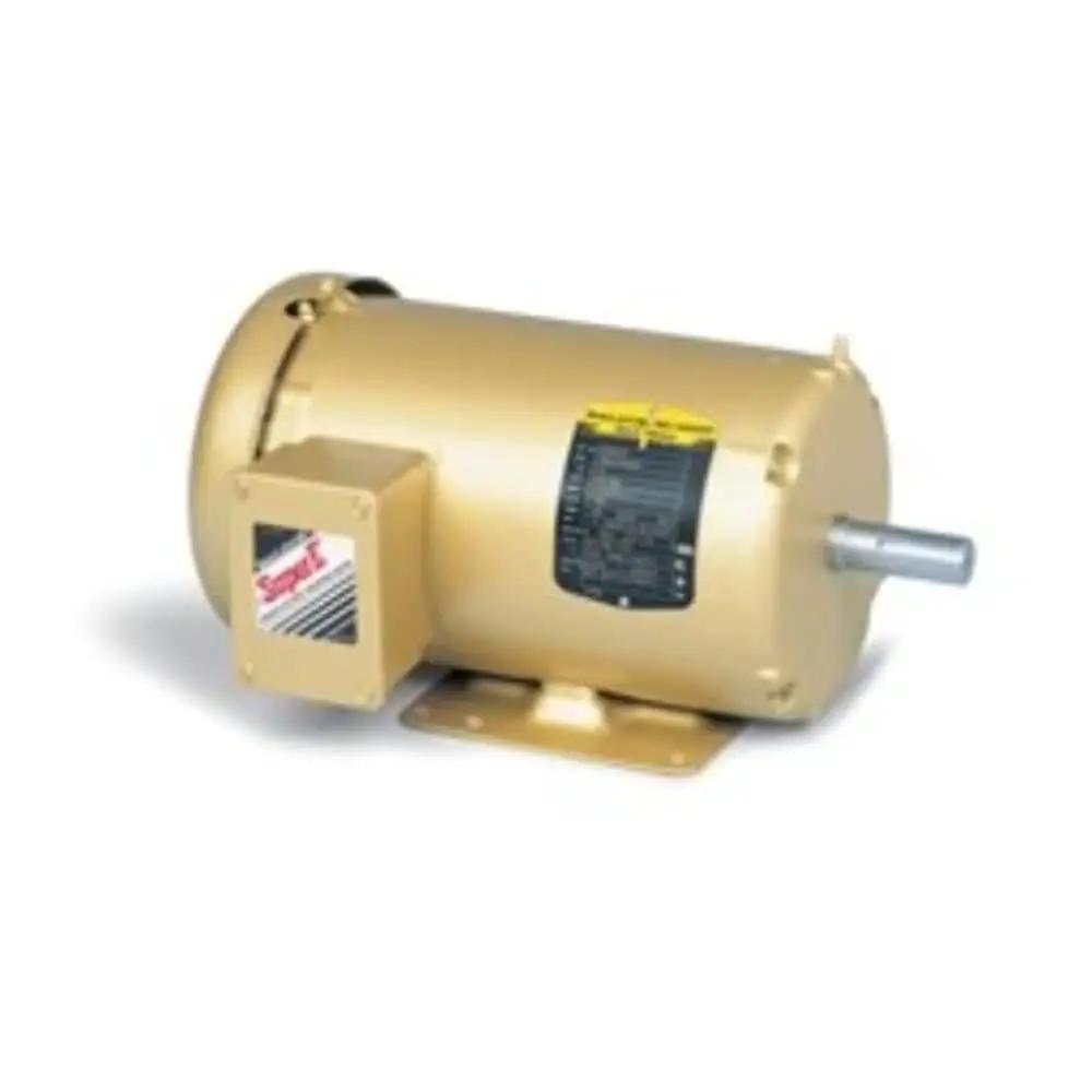 Single General Purpose 3-Phase AC Motor EM3709T, 213T Frame, TEFC Enclosure, 7.5 HP, visible side view