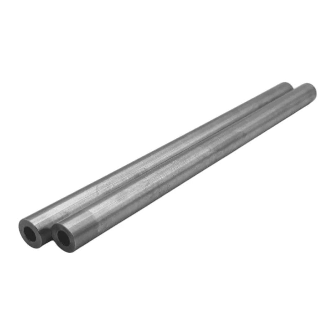 1/2 Inch OD By 1/4 Inch ID 8 Inch Long Round Steel Tube Spacer 2 Pack Seamless Straight Pipe For DIY Projects Polished Steel Finish Great For Cutting Welding And Painting Ideal For Home Shop Projects And Metal Fabrication Great For Standoffs And Brackets