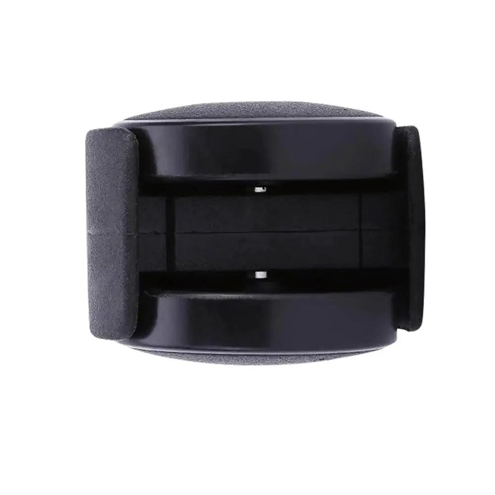 Side view of Swivel Caster Wheels 4 Pack With Black Nylon Wheels And M8 Threaded Stem 15kg Load Capacity Per Wheel Heavy Duty Swivel Casters