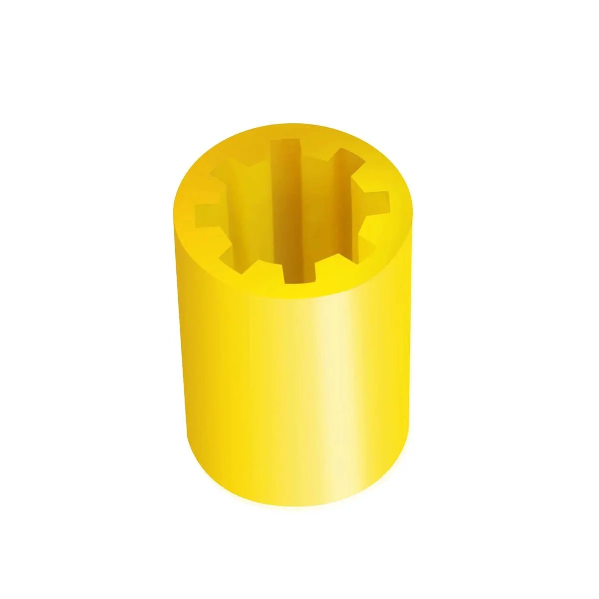 PR 77 Vacuum Pump Coupler Sleeve By XYgdhqpt Compatible With PR 6 Vacuum Pump Sleeve Replacement visible in yellow material.