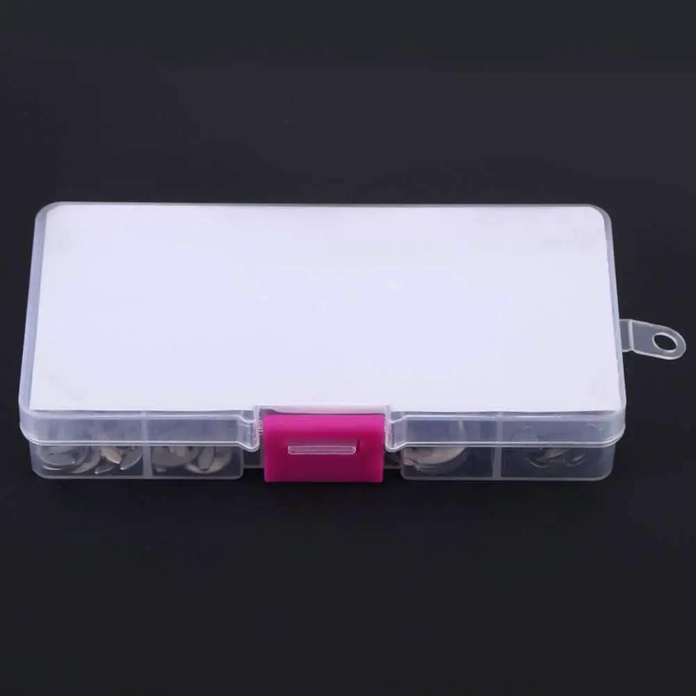 Heavy Duty E Clip Retaining Clip Kit For Gears Pulleys Axles And Engines, Heat Treated 304 Stainless Steel External Circlips in plastic case
